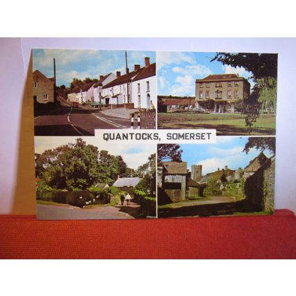 multiview, THE QUANTOCKS, SOMERSET unused postcard #