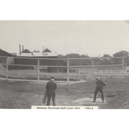 Wallasey Municipal Golf Club Links Real Photo Postcard