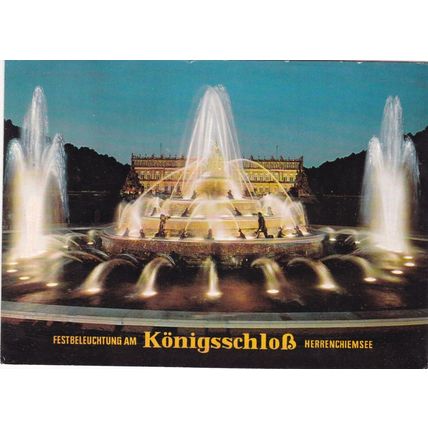 Schloss Herrenchiemsee Germany Postcard unused VGC