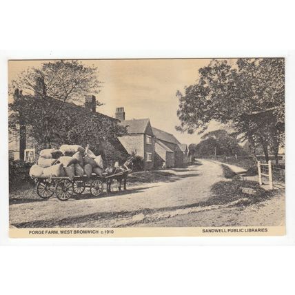 Forge Farm West Bromwich Reproduction Postcard Sandwell Public Libraries