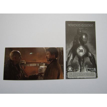 Marvel - Iron Man The Movie 2008 - Preziosi Sticker Drop-down Choice (e18)