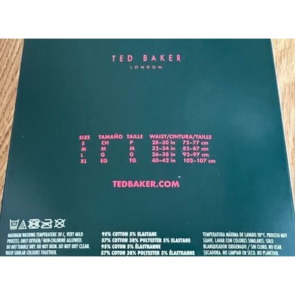 Ted Baker London Boxers Shorts 4 Pack LUXURY COMFORT WAISTBAND MEDIUM 32-34IN