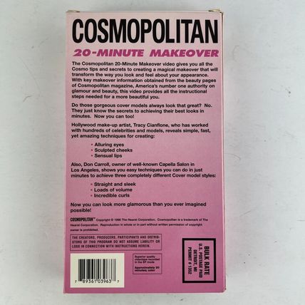 Cosmopolitan 20 Minute Makeover VHS Video Tape