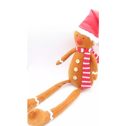 Gingerbread Man Dangly Legs Christmas Decoration 48 CM Gift Holidays Festive
