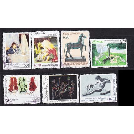 FRANKREICH FRANCE [Lot] 07 ( O/used ) Gemälde