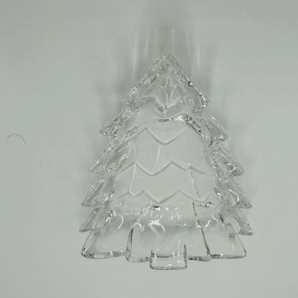 Marquis Waterford Candy Dish Crystal Christmas Tree Shape Clear Tray Serveware