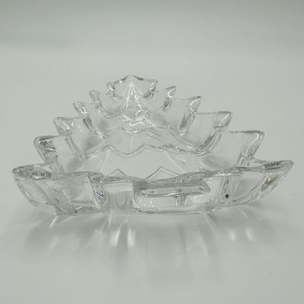 Marquis Waterford Candy Dish Crystal Christmas Tree Shape Clear Tray Serveware