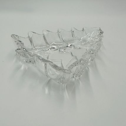 Marquis Waterford Candy Dish Crystal Christmas Tree Shape Clear Tray Serveware