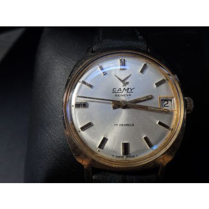 1960's Camy Geneva 17 Jewel G10 Gold Filled Gents Wrist Watch