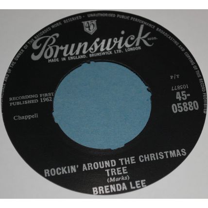 Brenda Lee – Rockin' Around The Christmas Tree 7" Single 1962 JUKEBOX CENTRE