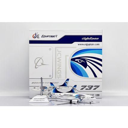 BOEING 737-500 EGYPTAIR REG: SU-GBH WITH STAND - JC WINGS XX20247 1/200
