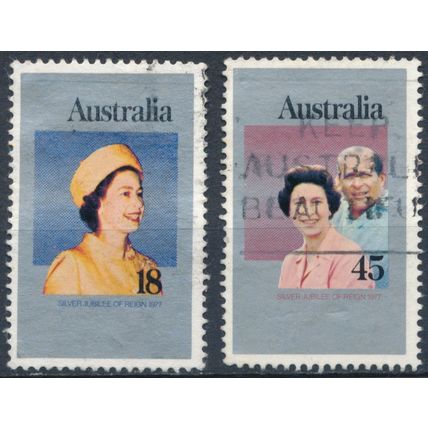 Silver Jubilee - Australia 1977 - FH - SG 645/6 (B)