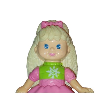 Vintage Mattel 1993 McDonalds Sally Secrets Paper Punch Doll Toy Blonde 3.5 in