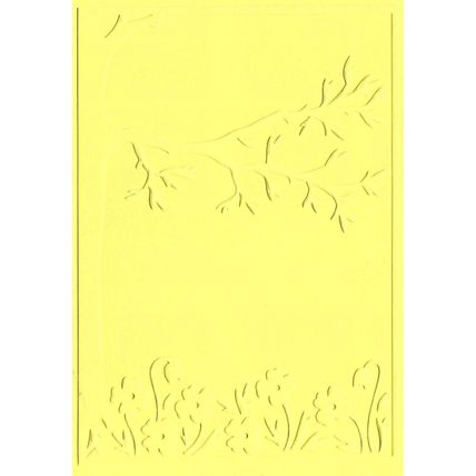 A6 Embossed Card. 10 Sheets. Floral. Cardmaking Scrapbooking Crafts