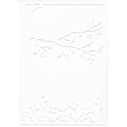 A6 Embossed Card. 10 Sheets. Floral. Cardmaking Scrapbooking Crafts