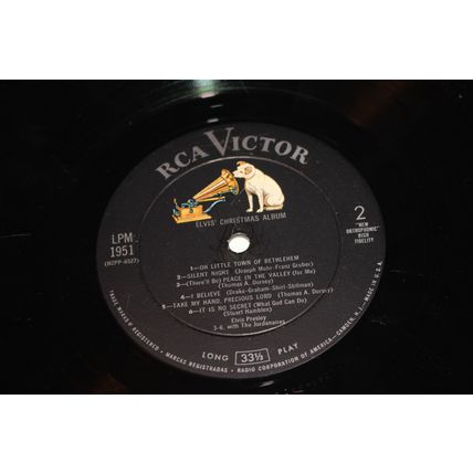 Elvis Presley LP with Original Company Record Sleeve-ELVIS’ CHRISTMAS ALBUM