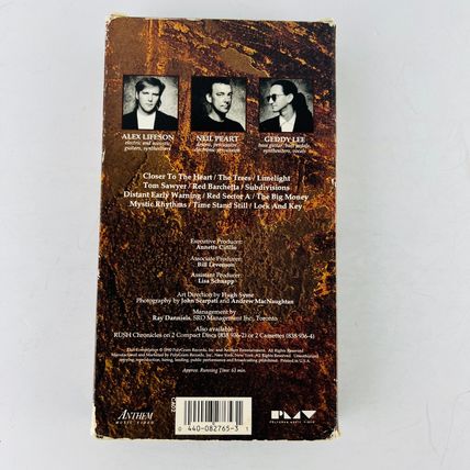 Rush - Chronicles The Video Collection VHS Video Tape
