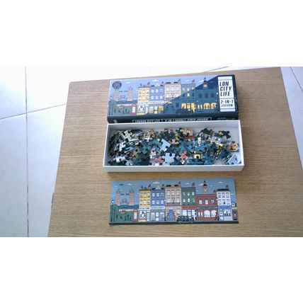 LONDON CITY LIFE 2-IN-1 DOUBLE-SIDED Jigsaw Puzzle (140 Piece) 2019