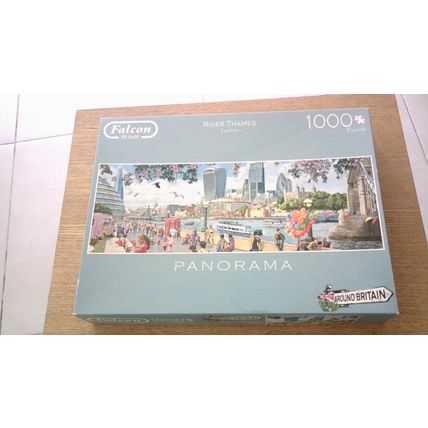 RIVER THAMES, LONDON Panorama Jigsaw Puzzle (1000 Piece) Falcon (2016)