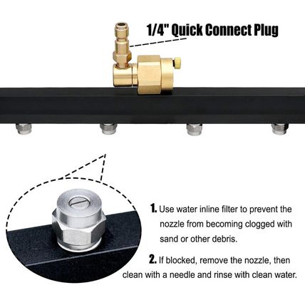 ZALALOVA Pressure Washer Undercarriage Cleaner, 16 Inch Power Washer Surface Cle