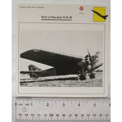 Dyle et Bacalan D.B.20 - France - Attack & Close Support - Collectors Club Card