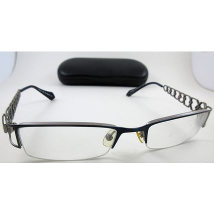 Eyefunc London 222 90 Eyeglass Frames Blue Metal 48/18/135