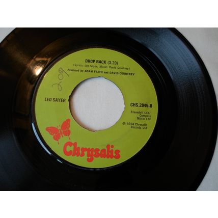 7" 1974. LEO SAYER. ONE MAN BAND.CHRYSALIS CHS 2045 .DROP BACK. EXCELLENT