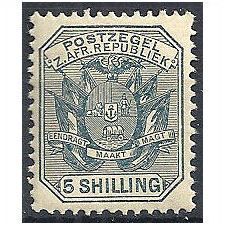 Transvaal 1896 SG212 5/- Slate Mounted Mint...