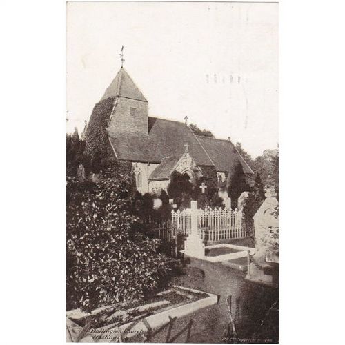 Hollington Church Hastings Sussex Postcard (SX71161)