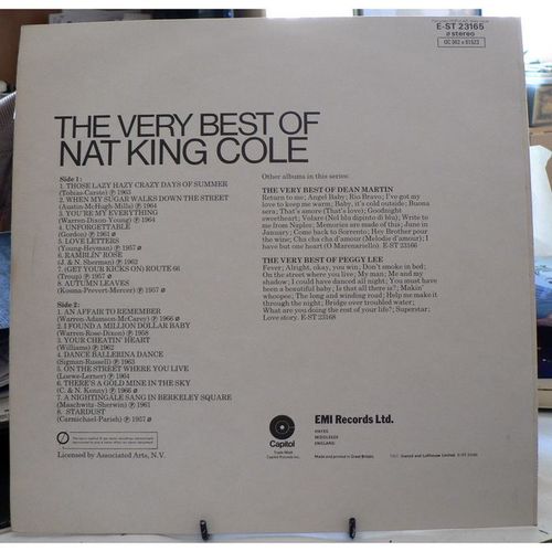 The Very Best Of Nat King Cole - EMI E-ST 23165