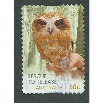 AUS 2010 60c (S/A) 'RESCUE TO RELEASE- OWL' FINE USED (EBID36-767)