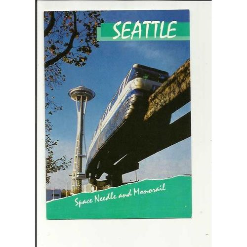 United States SEATTLE Monorail Postcard by IAAC (CP1971)