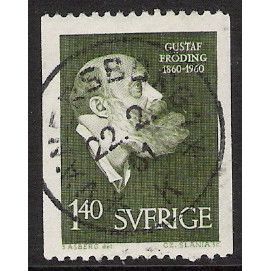 Fa 516: 1 Kr. 40 olive-green Gustav Fröding.