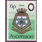 Ascension 1972 Naval Crests 6p HMS Nigeria Unmounted Mint NHM SG 156 Sc158 stamp