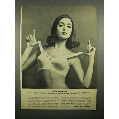 1964 Warner's Stretchbra Bra Ad - First, Original