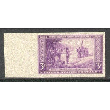 755 3c Wisconsin Very Fine MNH Q7135