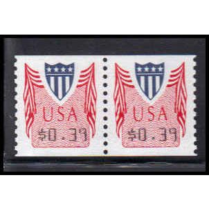 CVP32 39c Shield Very Fine MNH Pair PA5010