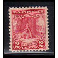 645 2c Valley Forge Barely Clears MNH O1417