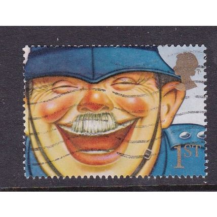 GB 1991 GREETINGS LAUGHING POLICEMAN 1st CLASS USED SG1555