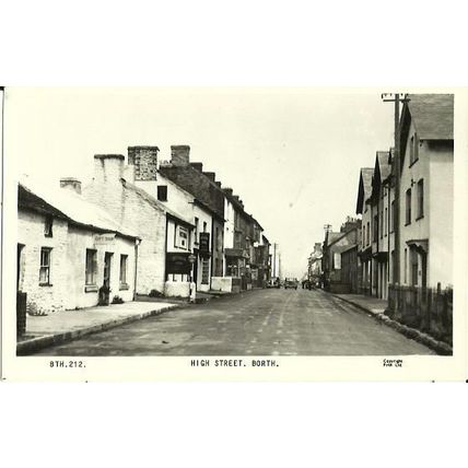 Wales BORTH High Street Postcard (Frith BTH.212)