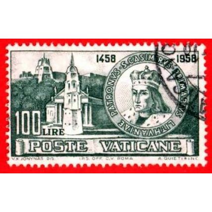 VATICANO. 1959. MICHEL # 331. SAN CASIMIRO. PATRONO DE LITUANIA