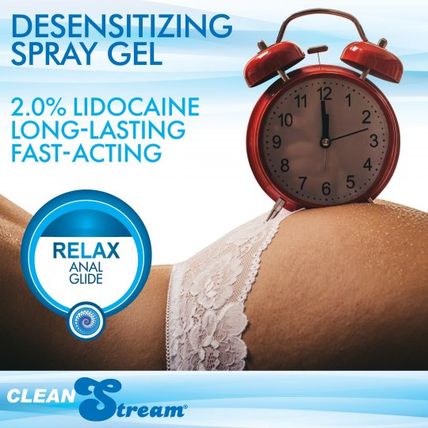 CleanStream Relax Desensitizing Anal Lube with Injector Kit Lubricant Lotion Ass