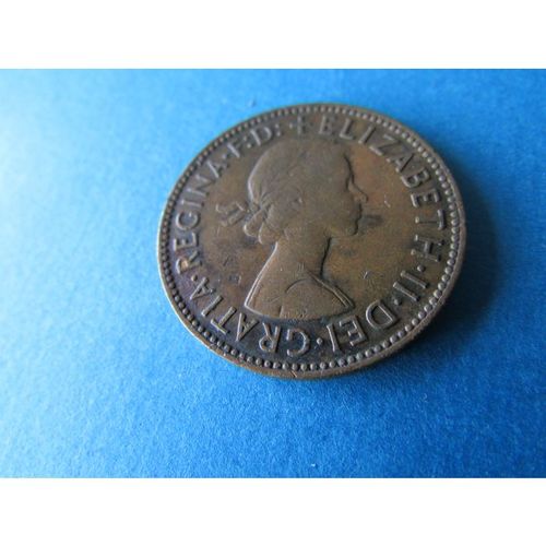 1960 QUEEN ELIZABETH II HALFPENNY - COIN - 2 FREE POST. AD