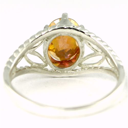 Twilight Fire Topaz, 925 Sterling Silver Ring, SR137