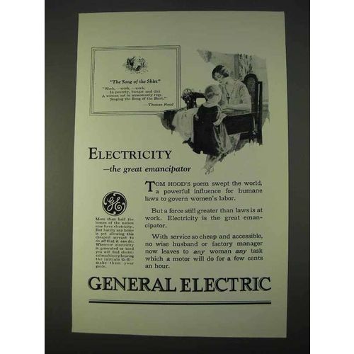 1926 General Electric Ad - The Great Emancipator