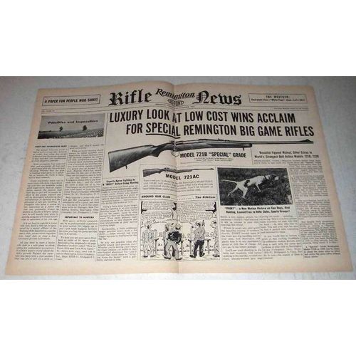 1953 Remington Rifle Ad - 721B Special Grade, 721AC