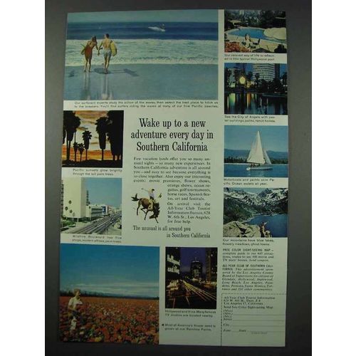 1961 Southern California Ad - A New Adventure