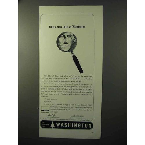 1964 Washington Commerce & Development Ad - Take Look