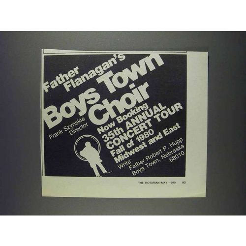 1980 Father Flanagan's Boys Town Choir Ad