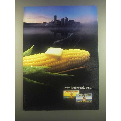 1985 Land O Lakes Butter Ad - Flavor Really Counts